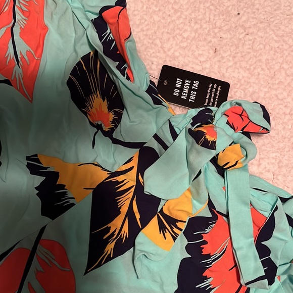 NWT Express Teal wrap sundress - Picture 2 of 4
